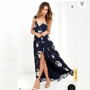 Lulu's All Mine High Low Wrap Dress